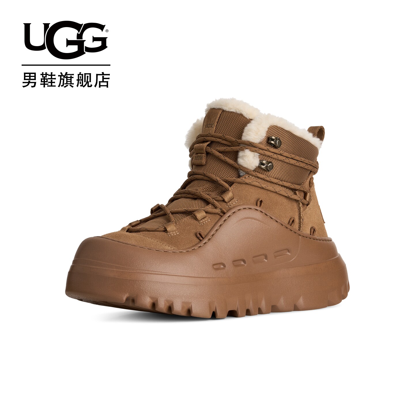UGG冬季新款男士时尚舒适户外摩登徒步鞋高帮休闲时装靴 1191170 新户实拍商品图