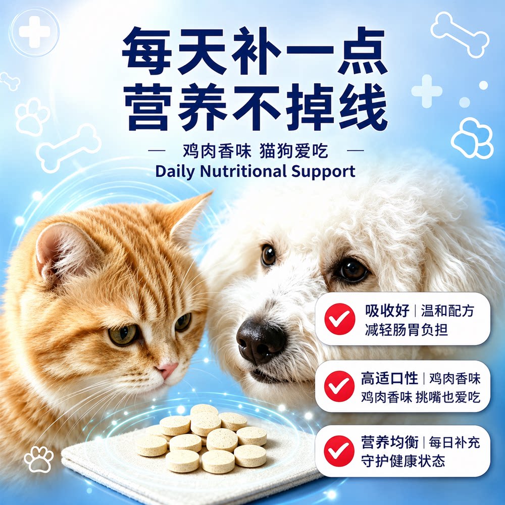 OVIP复合维生素狗猫专用无诱食剂营养补充剂