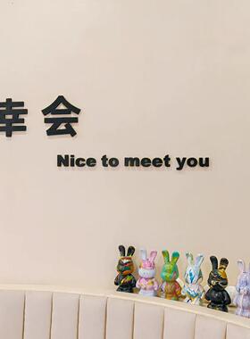 美容院墙面装饰民宿旅馆网红打卡区背景墙婚纱摄影店3d立体壁贴字