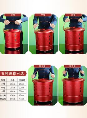 烧纸桶家用聚宝盆专用烧经铁桶焚烧炉宝桶烧纸管金烧金桶不锈钢