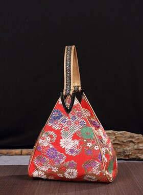 出国送老外南京云锦旗袍s手拎包织锦缎女士古典手提包中国特色礼