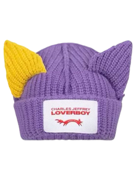 【正品现货】Charles Jeffrey Loverboy猪猪猫耳帽明星同款针织帽