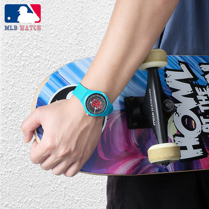 mlb美职棒女学生时尚简约潮流手表 美职棒手表国产腕表