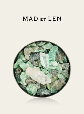 MADetLEN扁身扩香石迷你号绿色混色晶石法国手工摆件香氛MFPPM