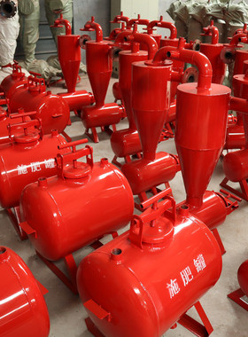 农用灌溉钢制离心单网过滤器厂家4寸大流量施肥罐双网离心过滤器