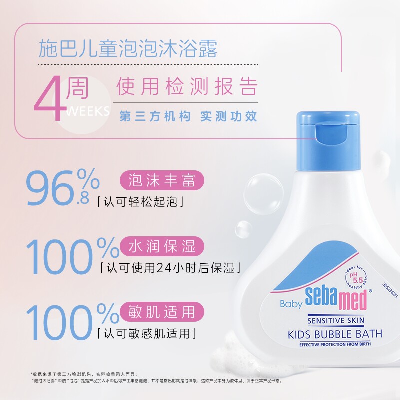 施巴儿童洗发露20ml+沐浴露50ml体验装