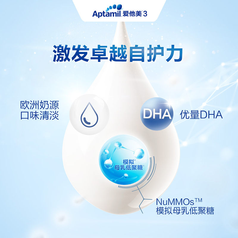 爱他美官方旗舰店Aptamil爱他美经典版3段幼儿配方奶粉1-3岁单罐德国进口 牛奶粉2