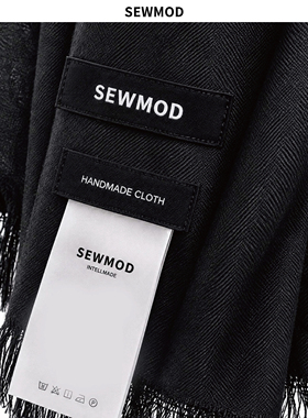 SEWMOD绣墨老钱风流苏围巾披肩