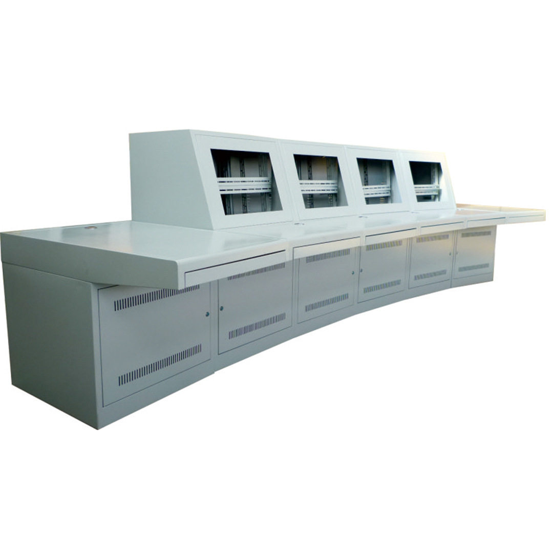 Two-link, double-link, and triple-link operation console, control platform, command platform, monitoring and security integrated operation test bench