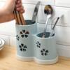 Chopstick cage new double-tube storage box tableware barrel household chopstick cage multi-functional chopsticks spoon bowl drain mold-proof storage rack