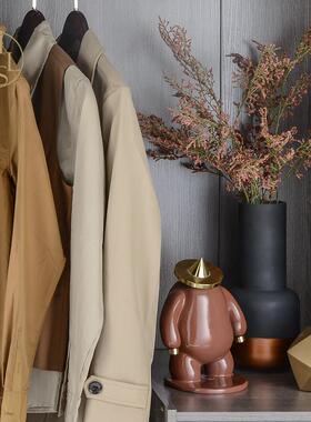 轻奢售楼部样板房衣帽间定制家具展厅主人房衣柜软装饰品衣服套装