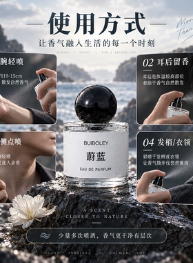 清爽海洋香氛展现男士魅力气质