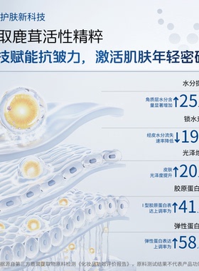 韶初泌语韶初泌语华大小鹿保湿精华水霜套装紧致抗皱舒缓修护肤品