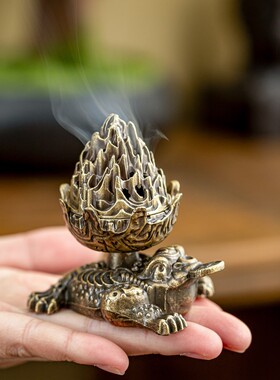 金蟾献瑞合金香炉吊炉小祥云无粘
