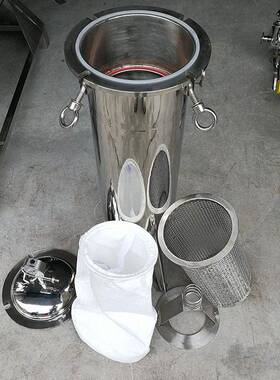 专注生产袋式过滤器厂家工业精密304材质不锈钢效并联式过滤器
