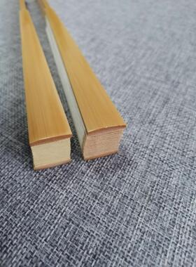 小水滴圆头玉竹扇骨汉服工艺扇子空白黑色蓝色宣纸扇面苏工折扇