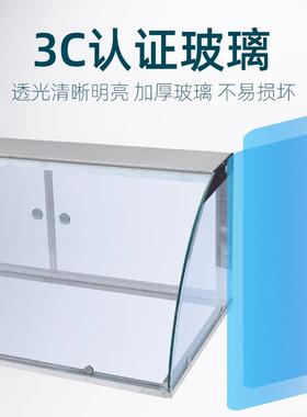 餐饮防尘钢化玻璃罩定制商用熟食小吃车展示罩保温台专用玻璃罩