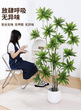 模拟绿色植物百合竹子客厅大盆栽高雅易接近豪华景观装饰落地假绿