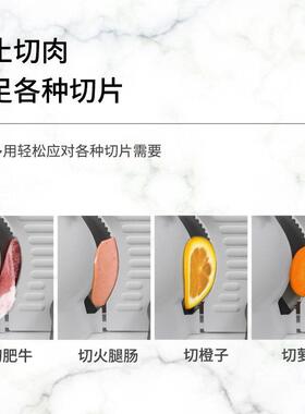 家用小型电动切片机旋钮双刀款纯铜电机刨肉机加大家用切肉片机