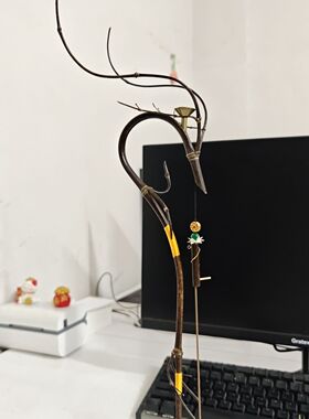 紫竹龙挂香架子竹制竹子禅意倒流香挂香线香插香炉茶室摆件木底座