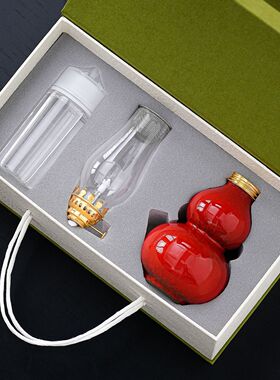 复古陶瓷新中式酥油灯家用香薰茶室氛围灯礼佛摆件随手礼品礼盒装