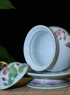 陶瓷佛前观音供水杯