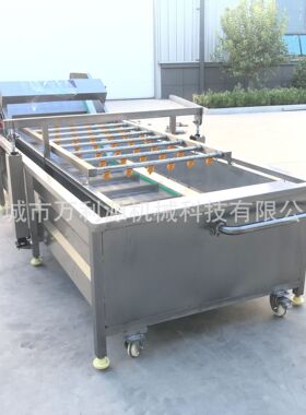 万利源果蔬气泡清洗设备高压水去杂洗袋机去油污去农残清洗机