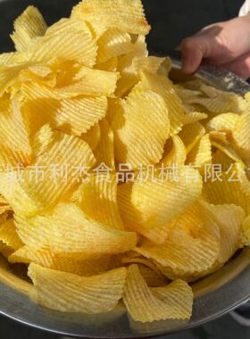 薯片成套流水线连续式土豆片油炸机全自动马铃薯片油炸机设备