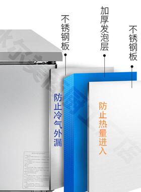 商用冷藏保鲜台冷柜冷冻柜厨房不锈钢平冷操作台奶茶店冰箱