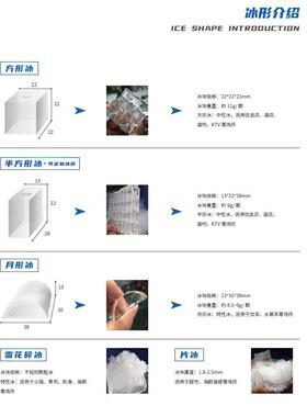 晶百誉制冰机风冷水冷分体式商用奶茶咖啡方冰机月形大型酒吧