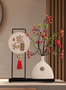 新中式玄关摆件高档客厅电视柜酒柜博古架装饰品摆设乔迁新居礼品