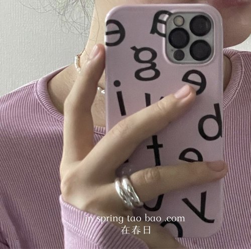ins博主同款aeeg粉色菲林手机壳14pro适用苹果13/17promax/11/12全包15Pro保护壳新款16promax - 图1