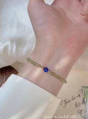 molly女天然橄榄石原创幸运