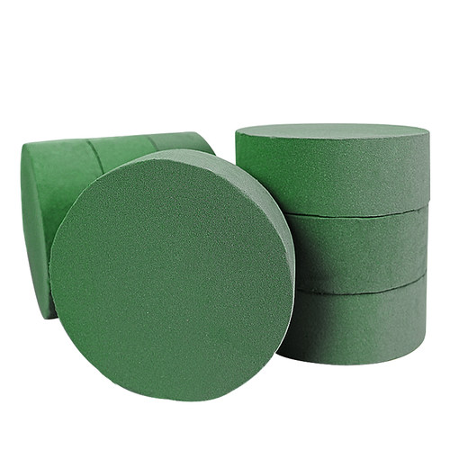 花泥圆形花泥块抱抱桶专用插花泡沫泥锁水保湿花束diy花艺材料 - 图3