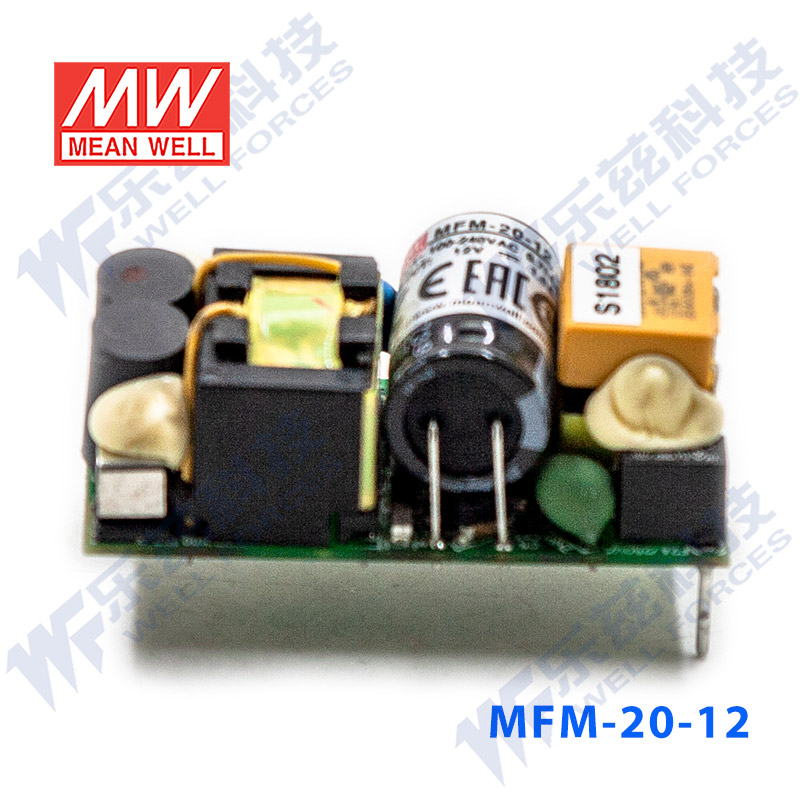 MFM-20-12明纬21.6W 80~264V输入12V1.8A输出PCB裸板医疗开关电源