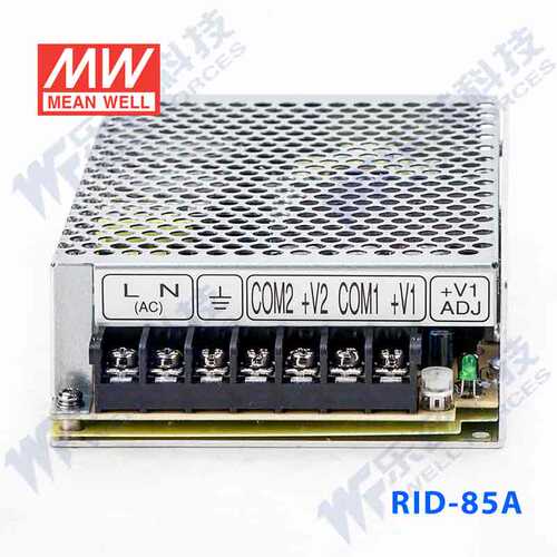 明纬5V12V双路隔离电源78W RID-85A 5V8A+12V4A - 图3
