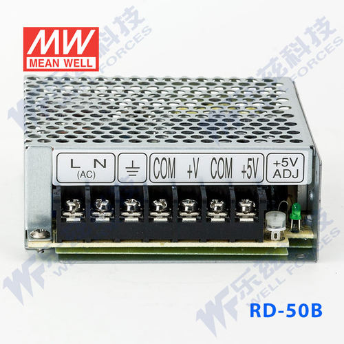 明纬5V24V双路电源54W RD-50B 5V6A+24V2A - 图1