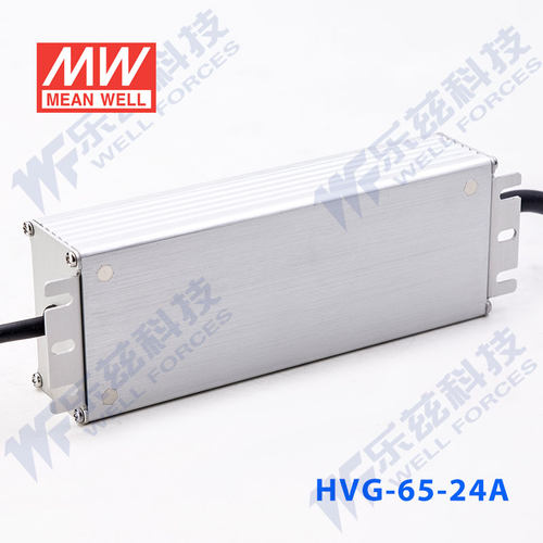 明纬24V LED电源65W HVG-65-24A 2.71A可调+24V恒压防水5年质保 - 图3