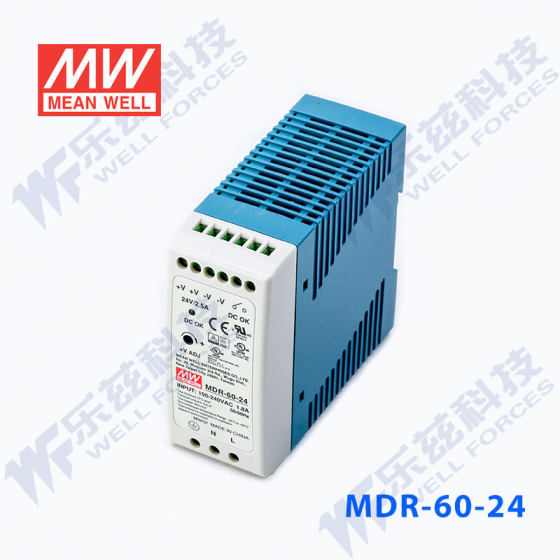 MEAN WELL MDR rail power supply 10/20/40/60/100W DC regulated 5V/12V/24/48V Taiwan