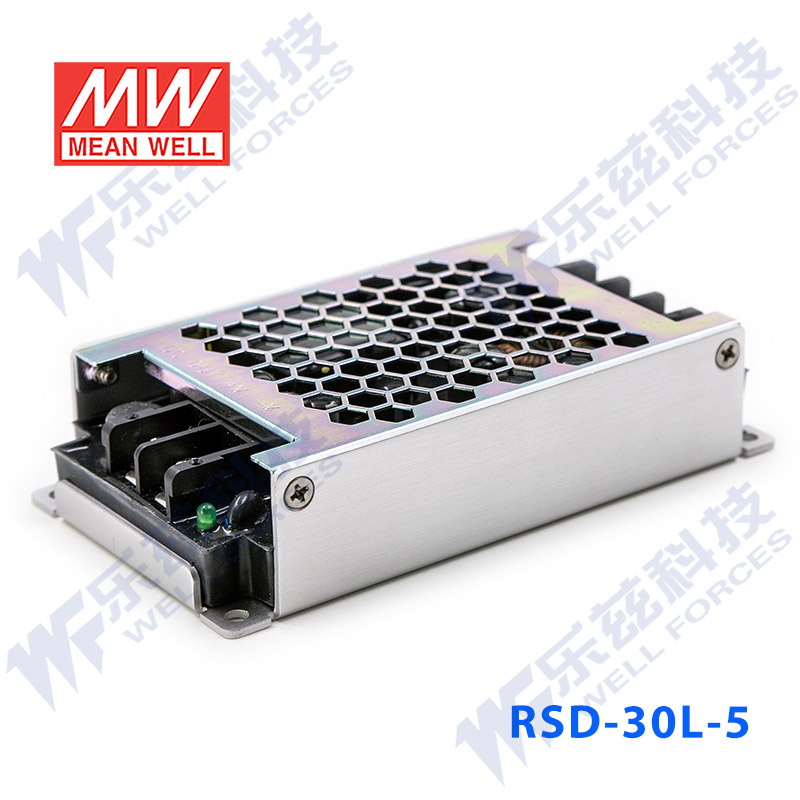 RSD-30L-5台湾明纬30W 18~72V变5V6A DC-DC转换电源|24V 48V-图3