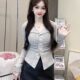 Knitted half collar collar cardigan ອັນ​ບໍ​ລິ​ສຸດ​ແບບ lust ແບບ​ເທິງ​ສໍາ​ລັບ​ແມ່​ຍິງ​