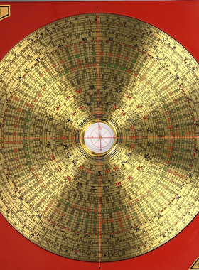 高精度通胜纯铜摆件中式办公罗盘