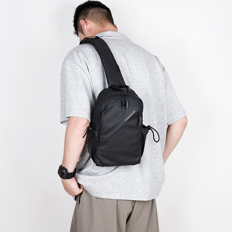 达荣海CK男士包包单肩包运动小潮防水牛津布斜挎包帆布背包斜跨包 - 图0