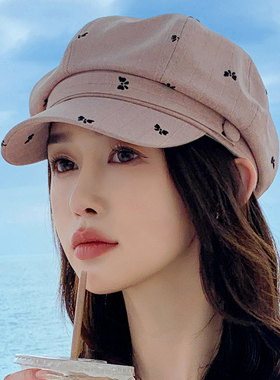 新款八角帽女秋季出游休闲帽时尚