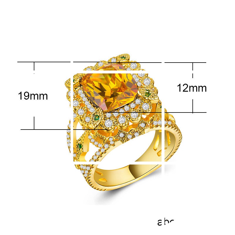 镀18k金镶锆石女士宝石礼物戒指环 tsangkai曾家银戒指/指环