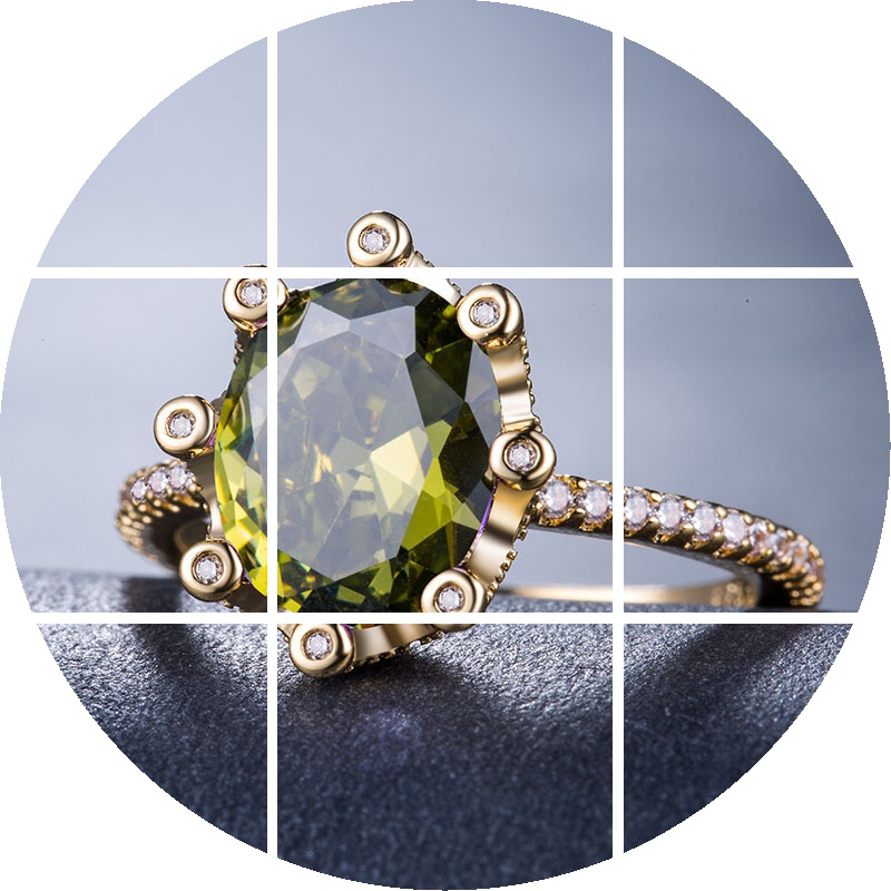 镀18k金戒指镶锆石女士皇冠礼物 tsangkai曾家银戒指/指环