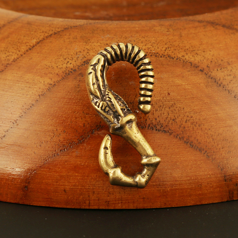 抖音新款手工黄铜s钩财布钩手链 tsangkai曾家银手链