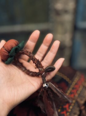 新款手工编织田园风精致手链中国风新中式小南瓜手串SC006