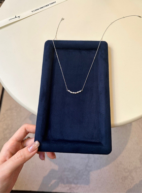 S925纯银轻奢爆款麻花结微笑精致高级感项链