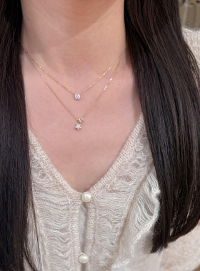 S925纯银星轨·star一串流星高级感轻奢项链